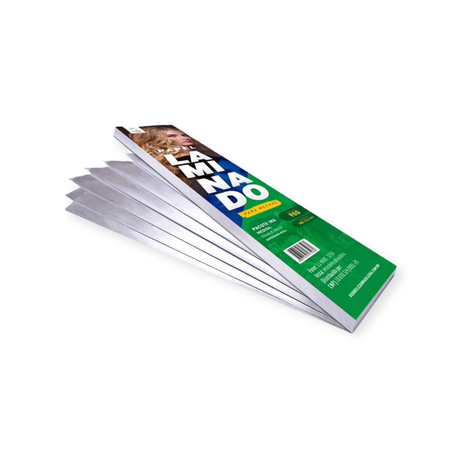 Papel Laminado para madeixas – 180 folhas