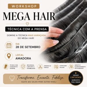 Workshop Mega Hair Invisivel | Fabricação na prensa